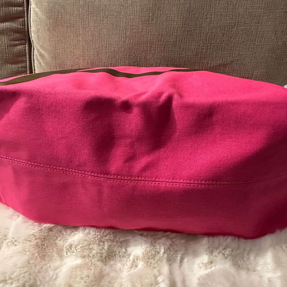 Avon Hot Pink Oversized Canvas Tote Bag 29x13” - Picture 4 of 9
